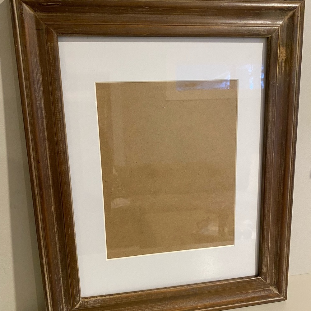 Wood Picture Frame with Matte 8x10